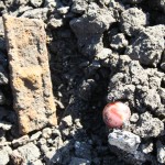 st mary cemetery christenson swirl orange marble 1925-1933 found in plowed cemetery 2